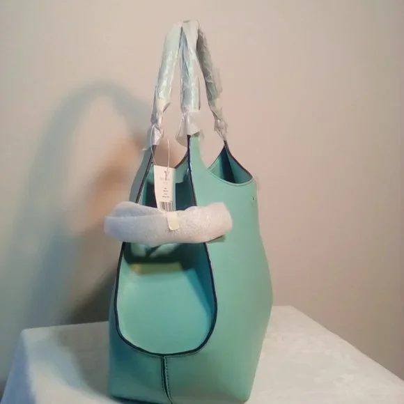 Authentic Kate Spade Vanston Dylan Caribbean blue satchel purse bag - Picture 6 of 13